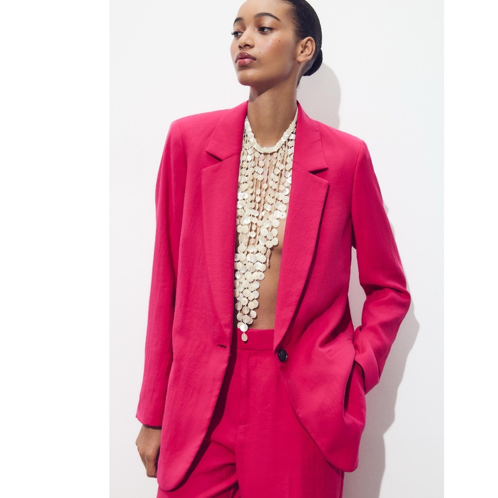 New Zara hot pink blazer